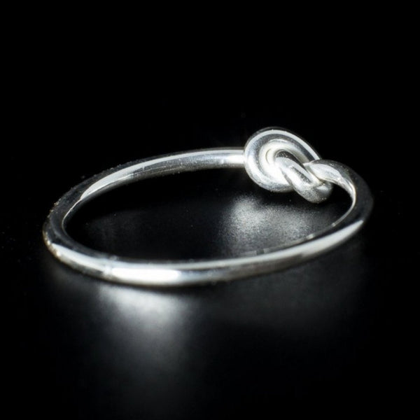 Knot - Ring Sterling Silver 925 Fine Cute Stacker