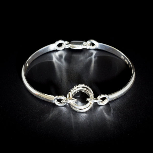 Helix Double Arm Bracelet Silver Fine