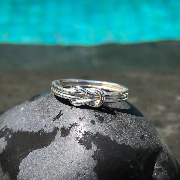 Buy Silver Knot Ring Tie the Knot Ring Open Rope Ring Online in India -  Etsy | Silver rings handmade, Knot ring, Statement ring silver