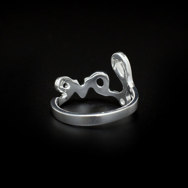 Love - Ring Sterling Silver 925 Motif Love Band